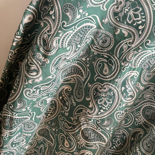 Pretty Green グリーンペイズリー 総柄 シャツ サイズ4の通販 by