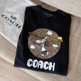 COACH×PEANUTS  スヌーピー シグネチャー Tシャツ　ブラック　Ｍ