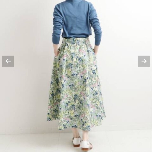 IENA(イエナ)の期間限定値下げ‼️ＩＥＮＡ◆かすれフラワーギャザースカート レディースのスカート(ロングスカート)の商品写真
