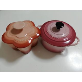 ルクルーゼ(LE CREUSET)のル・クルーゼ　ミニココット　2セット(食器)