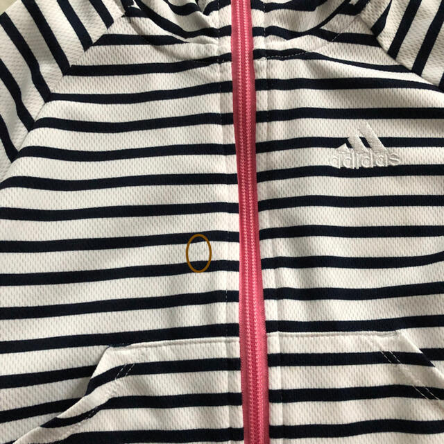 adidas(アディダス)のadidas パーカー　羽織　アディダス キッズ/ベビー/マタニティのキッズ服女の子用(90cm~)(ジャケット/上着)の商品写真