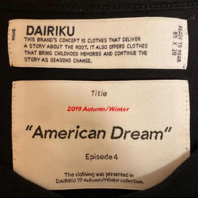 UNUSED(アンユーズド)のDAIRIKU 19AW Biggie/Layered T-shirt メンズのトップス(Tシャツ/カットソー(七分/長袖))の商品写真