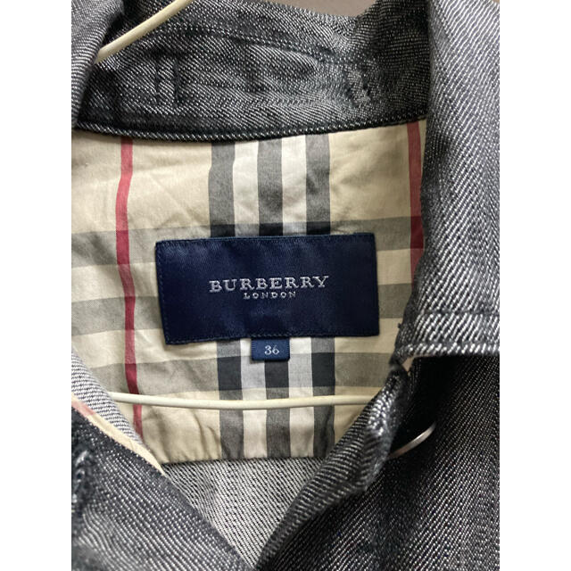 BURBERRY(バーバリー)の美品 バーバリー BURBERRY ノバチェック デニム ジャケット  グレー メンズのトップス(シャツ)の商品写真