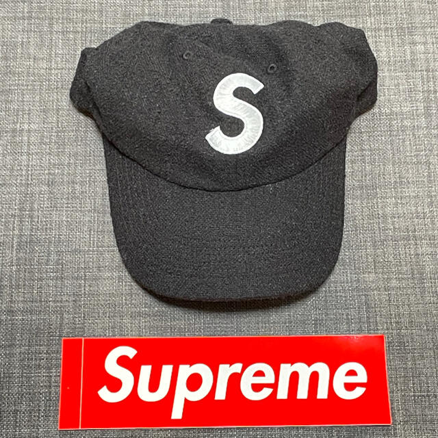 黒 Supreme Terry S Logo 6-Panel Cap Black 1