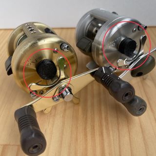 　Shimano　カルカッタ　92 メカニカルブレーキノブのみ　2個(リール)