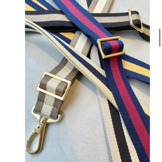 アパルトモン　バッグストラップ　Border belt ブラックA