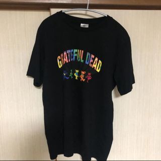 ジーユー(GU)のGU  L グレイトフル・デッド　Tシャツ  黒(Tシャツ/カットソー(半袖/袖なし))