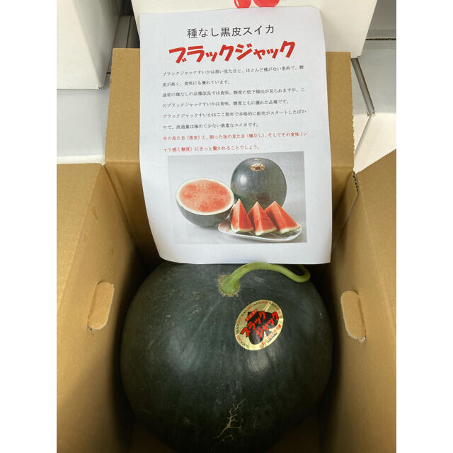 送料込み！富里産　ブラックジャック　超大玉4Lサイズ　1玉 食品/飲料/酒の食品(フルーツ)の商品写真