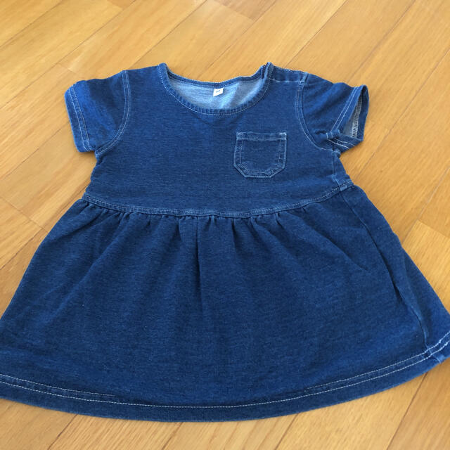 MUJI (無印良品)(ムジルシリョウヒン)の無印♡ワンピース80 キッズ/ベビー/マタニティのベビー服(~85cm)(ワンピース)の商品写真