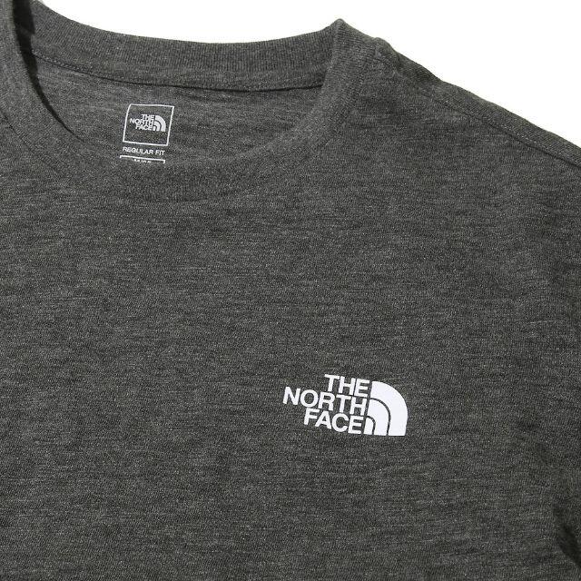 フォロー割引✨海外 ノースフェイス Tシャツ 半袖 綿 グレー/L K139F