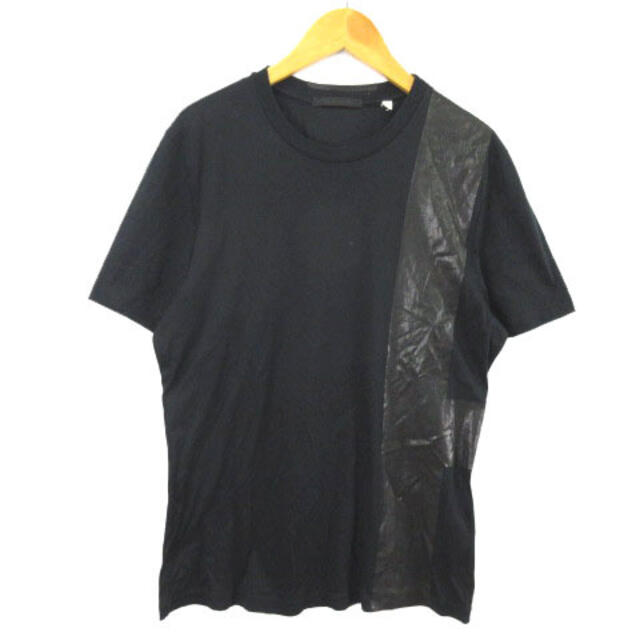 HELMUT LANG(ヘルムートラング)のヘルムートラング Tシャツ カットソー 半袖 ライン 黒 ブラック S メンズのトップス(Tシャツ/カットソー(半袖/袖なし))の商品写真