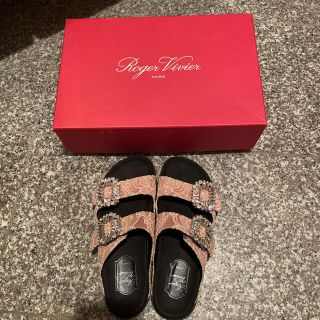 ロジェヴィヴィエ(ROGER VIVIER)のロジェヴィヴィエ　ビジューサンダル　37(サンダル)