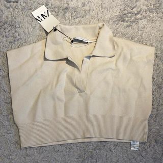 ザラ(ZARA)のZARA ショート丈トップス　ベスト(Tシャツ(半袖/袖なし))