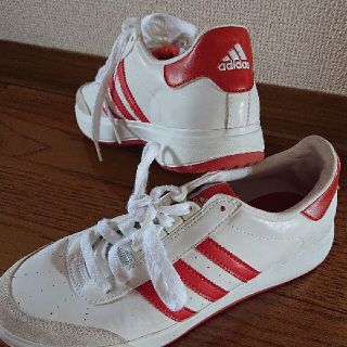 アディダス(adidas)のadidas レトロオレンジ白スニーカー(スニーカー)