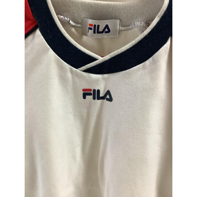 FILA(フィラ)の体操服　幼稚園　フィラ　半袖　半ズボンセット　美品　110センチ キッズ/ベビー/マタニティのキッズ/ベビー/マタニティ その他(その他)の商品写真