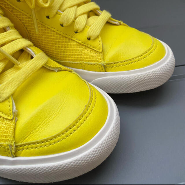 NIKE - NIKE ハイカット スニーカー イエロー 24㌢の通販 by NIKE - NIKE ハイカット スニーカー イエロー 24㌢の通販 by