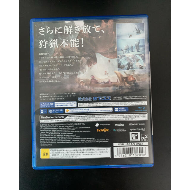 PlayStation4(プレイステーション4)のモンスターハンターワールド　アイスボーン  モンハン　MHW エンタメ/ホビーのゲームソフト/ゲーム機本体(家庭用ゲームソフト)の商品写真