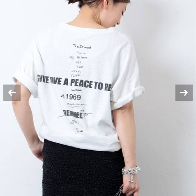 DEUXIEME CLASSE(ドゥーズィエムクラス)のLOVE A PEACE バックプリントTシャツ レディースのトップス(Tシャツ(半袖/袖なし))の商品写真