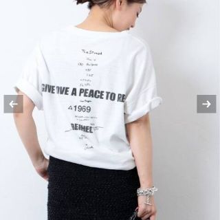 ドゥーズィエムクラス(DEUXIEME CLASSE)のLOVE A PEACE バックプリントTシャツ(Tシャツ(半袖/袖なし))