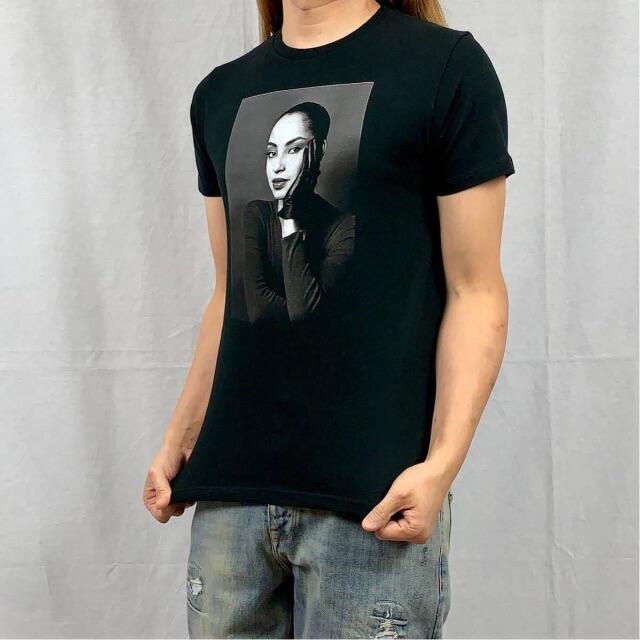 新品 シャーデー Sade アデュ フォト プリント 黒 Tシャツ