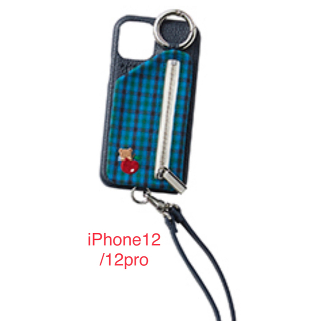 スマホアクセサリー新品未使用　ajew familiar iPhone12 /12pro ブルー