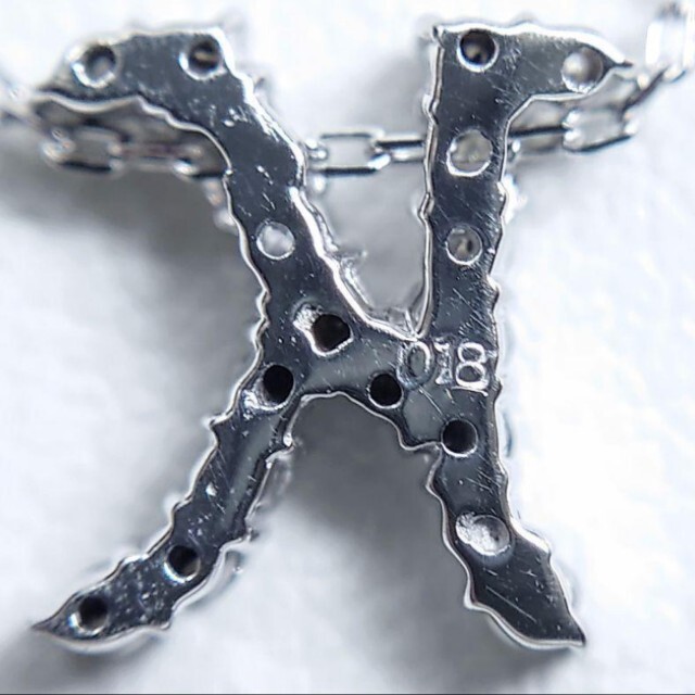 【新品】ダイヤモンド ネックレス イニシャル K レディースのアクセサリー(ネックレス)の商品写真