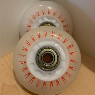 リップスティックデラックスミニ ウィール 68mm 光るタイヤ 交換用 1セット(スケートボード)