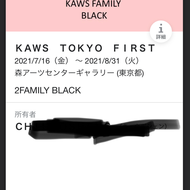 キャラクターグッズKAWS FAMILY BLACK