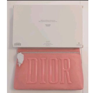 ディオール(Dior)の【新品】Dior　ディオール　ポーチ　ピンク　スウェード　ノベルティ　バッグ(ポーチ)