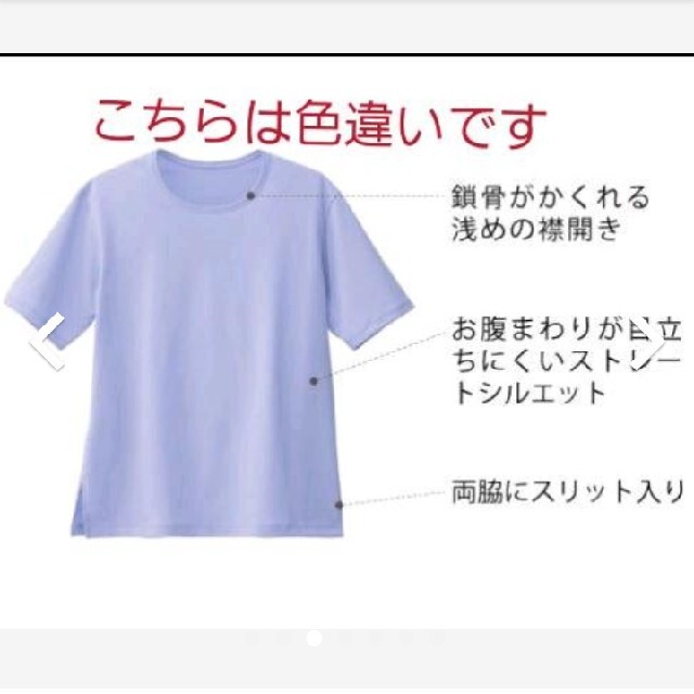 シャルレ(シャルレ)のシャルレ　汗ジミ防止カットソー　L レディースのトップス(Tシャツ(半袖/袖なし))の商品写真