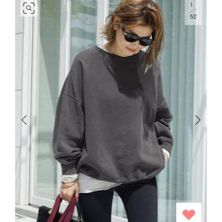 ドゥーズィエムクラス(DEUXIEME CLASSE)のwear out sweat グレー　タグ付き(トレーナー/スウェット)