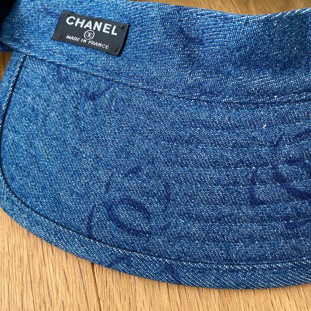 CHANEL(シャネル)のCHANEL⭐︎シャネル⭐︎デニムのサンバイザー レディースの帽子(その他)の商品写真