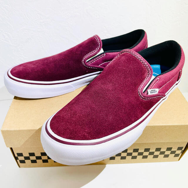 VANS/バンズ★SLIP-ON/スリッポン★バーガンディ★新品箱付★26.5 2