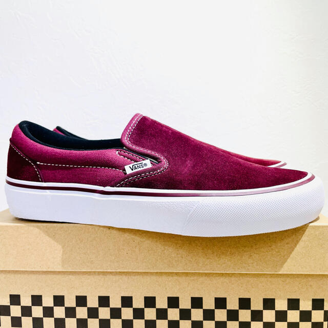 VANS/バンズ★SLIP-ON/スリッポン★バーガンディ★新品箱付★26.5 6