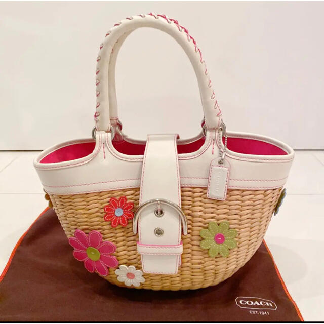 COACH コーチ カゴバッグ ストロー | フリマアプリ ラクマ