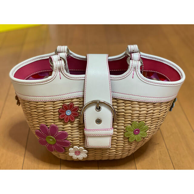 COACH コーチ カゴバッグ ストロー