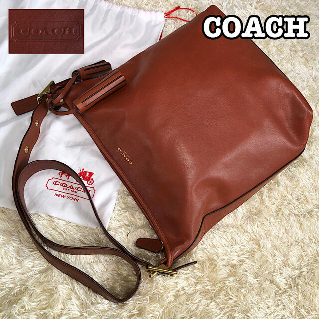 美品⭐️コーチ COACH ハンドバッグ ブラウン レザー