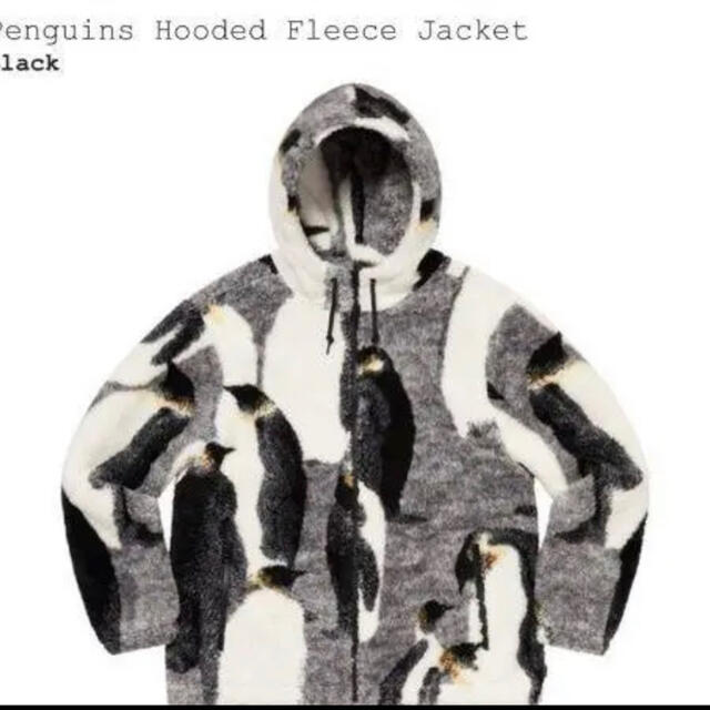 Supreme penguins hooded fleese  jacket M
