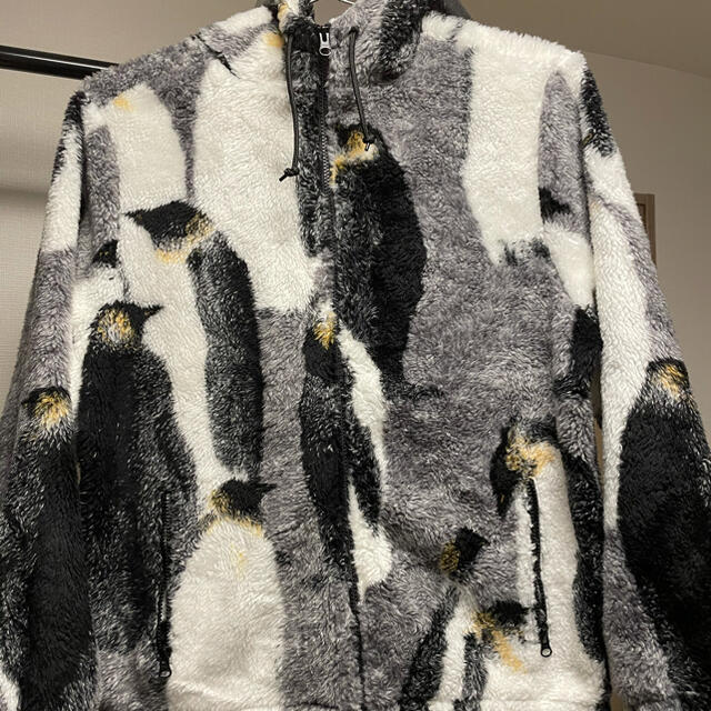 Supreme penguins hooded fleese  jacket M