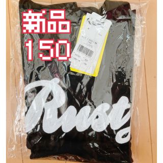 ラスティ(RUSTY)の【新品】RUSTY キッズ  半袖  UVカットＴシャツ  150  黒×白文字(Tシャツ/カットソー)