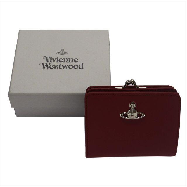 Vivienne Westwood(ヴィヴィアンウエストウッド)のヴィヴィアンウエストウッド がま口 二つ折り財布　FLORENCE 　レッド レディースのファッション小物(財布)の商品写真