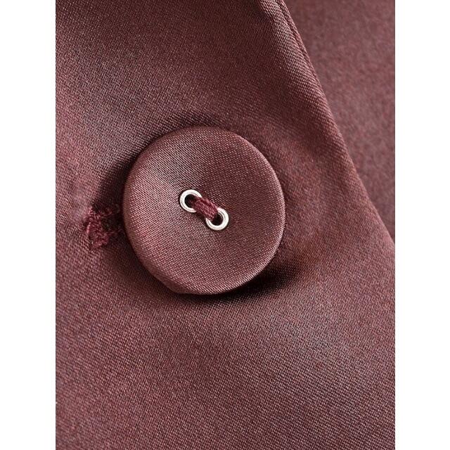 ほぼ新品✨️ZARA　超おしゃれ　光沢感　ブラウン　サテン　テーラードジャケット ZARA - 🌻7月新作🏖4810◇brown ブラウン サテン テーラード