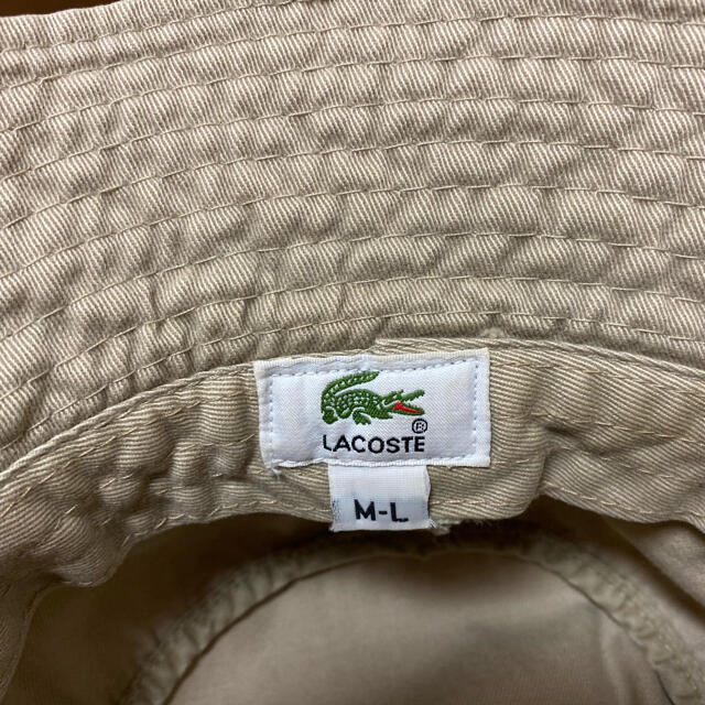 LACOSTE(ラコステ)の【断捨離特価】早い者勝ちです‼️ラコステ　バケットハット　ベージュ　ML メンズの帽子(ハット)の商品写真