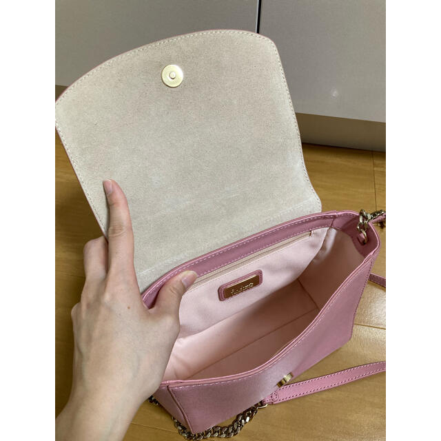 値下 FURLA ショルダーバッグ  カプリッチョ ピンク チェーンバッグ