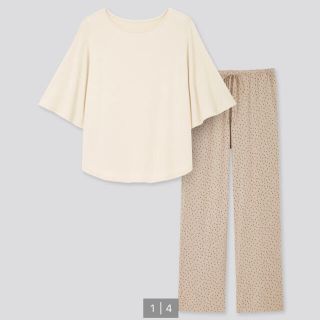 ユニクロ(UNIQLO)のドレープジャージーセット(ルームウェア)