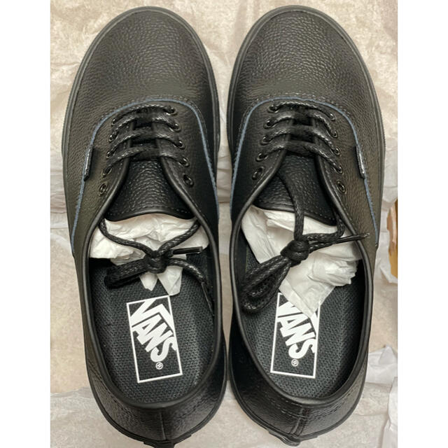 VANS AUTHENTIC LEATHER BLACK 26.5 新品未使用