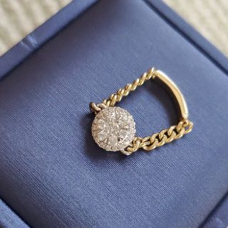 アガット(agete)のagete　ベルシオラ系、💎18kﾁｪｰﾝﾘﾝｸﾞ9～10号💍(リング(指輪))