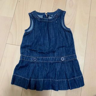 ベビーギャップ(babyGAP)のbabyGAP デニムワンピース　サイズ90(ワンピース)