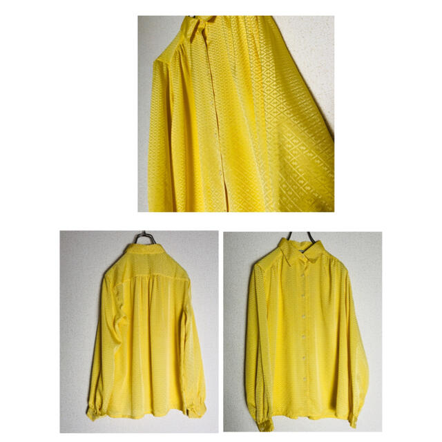 レディースシャツ 黄色 イエロー レディースのトップス(シャツ/ブラウス(長袖/七分))の商品写真