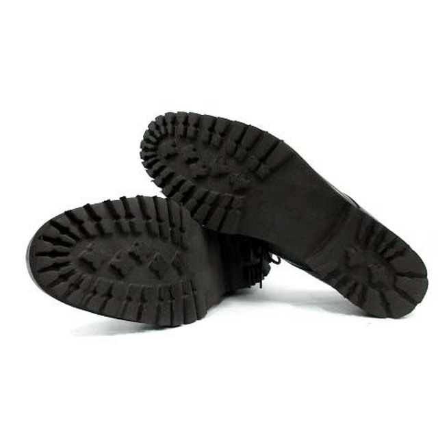 Boemos(ボエモス)のボエモス レースアップシューズ ローファー レザー 36 23.0cm 黒 レディースの靴/シューズ(ローファー/革靴)の商品写真